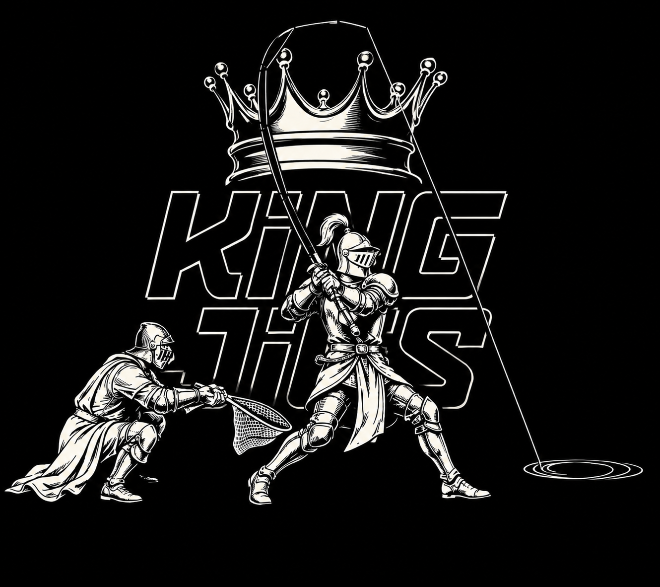 King jigs knights fishing T shirt