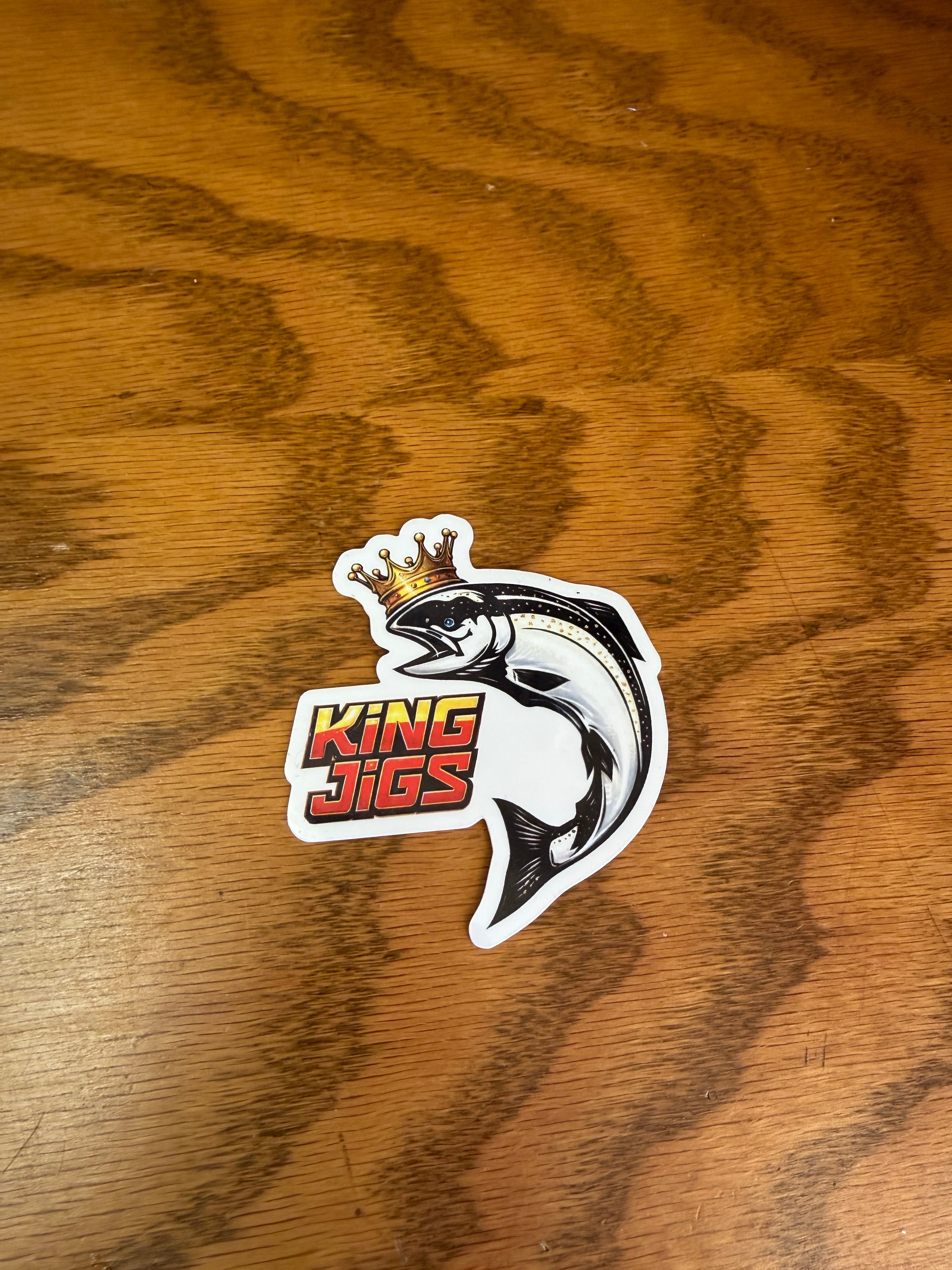 Royal king jigs fish sticker