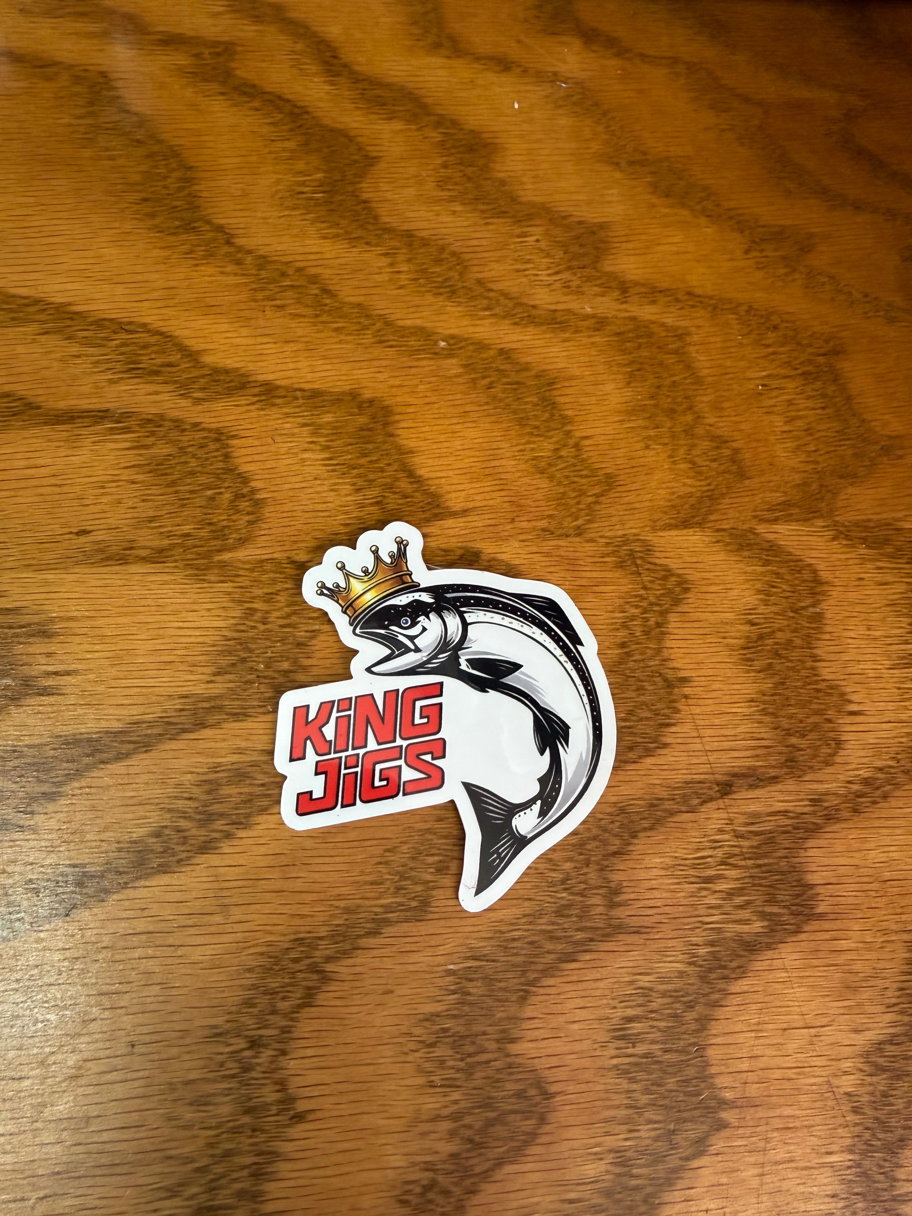 King jigs fish sticker